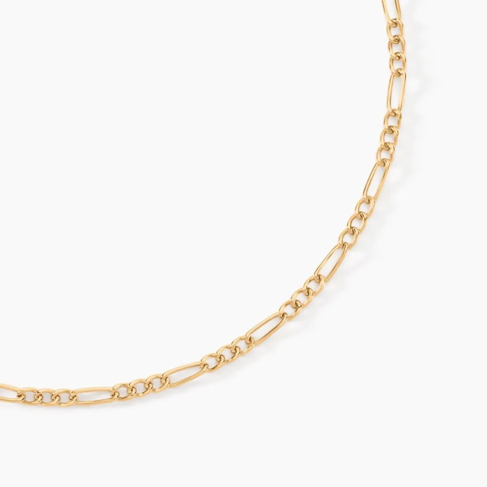 Chaîne Cameo Maille Alternee 1/3 Or Jaune