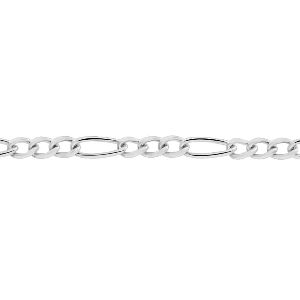 Chaîne Cameo Maille Alternee 1/3 Or Blanc