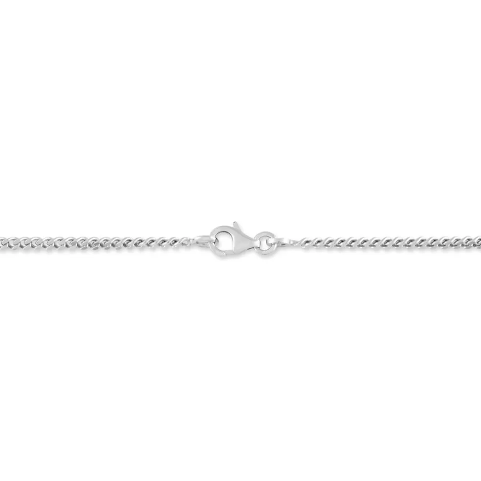 Chaîne Casper Maille Gourmette Argent Blanc