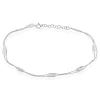Chaîne De Cheville Hannen Argent Blanc