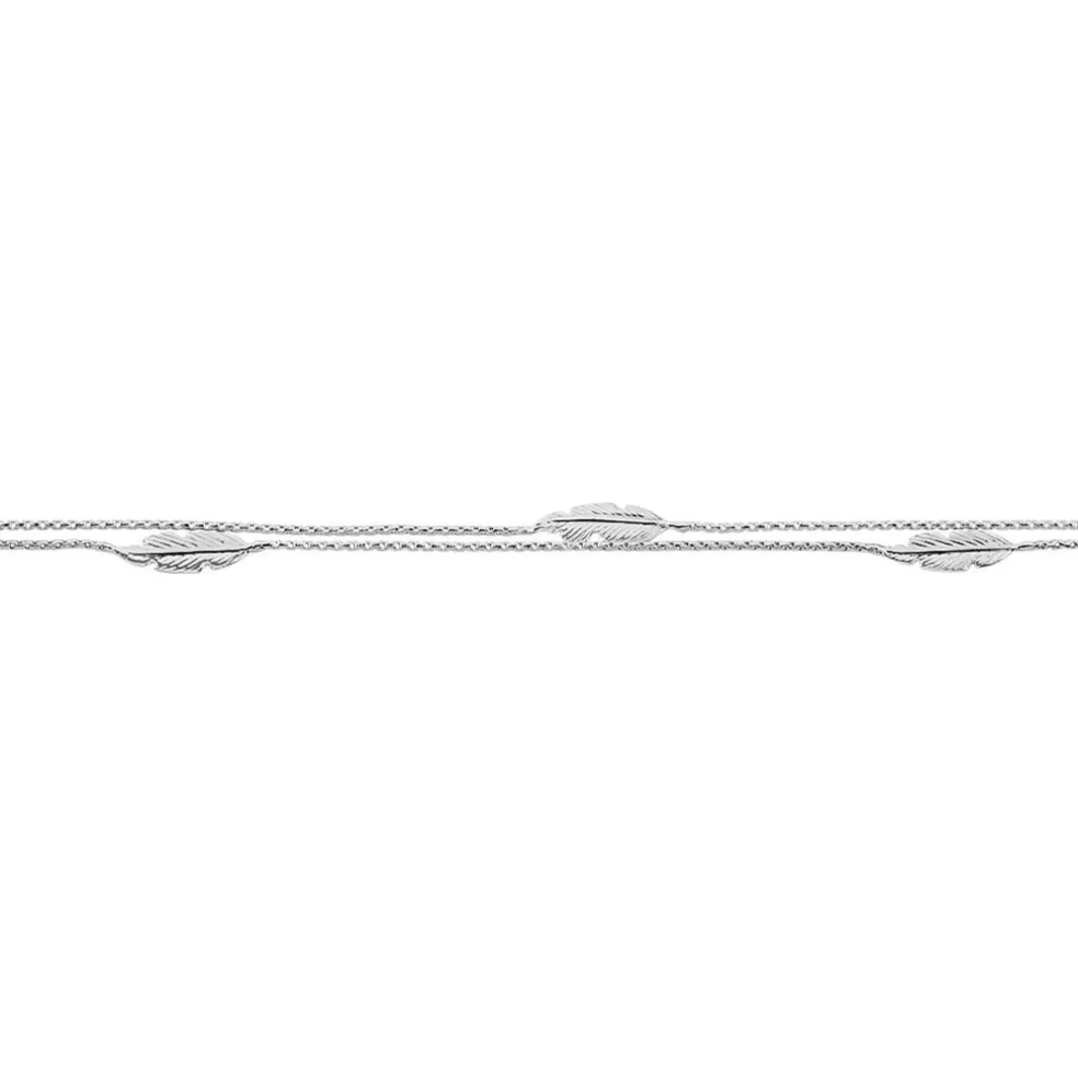 Chaîne De Cheville Hannen Argent Blanc