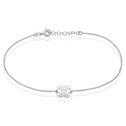 Chaîne De Cheville Maylie Argent Blanc