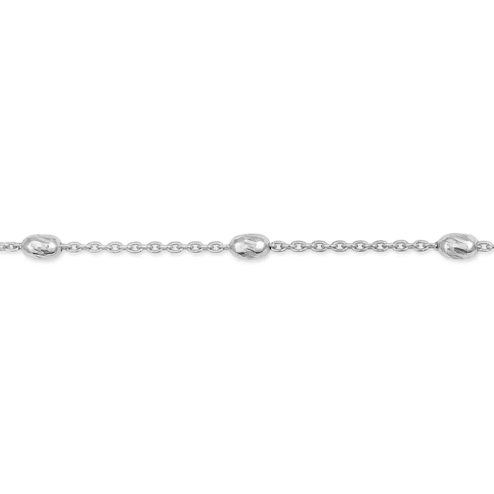 Chaîne De Cheville Millia Argent Blanc