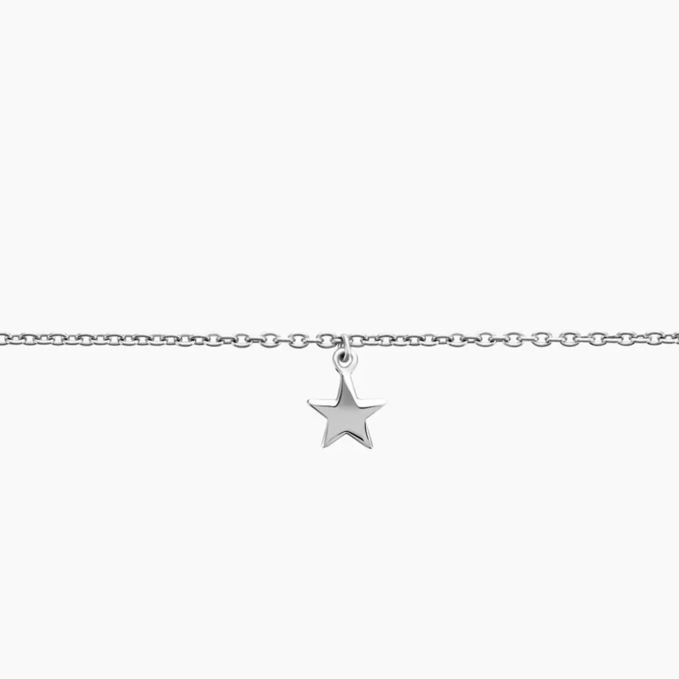 Chaîne De Cheville Padmee Argent Blanc