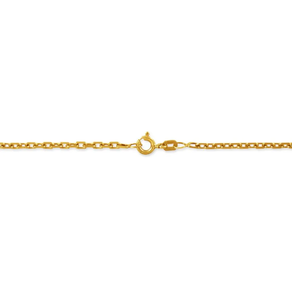 Chaîne Igoa Maille Forçat Diamantee Or Jaune