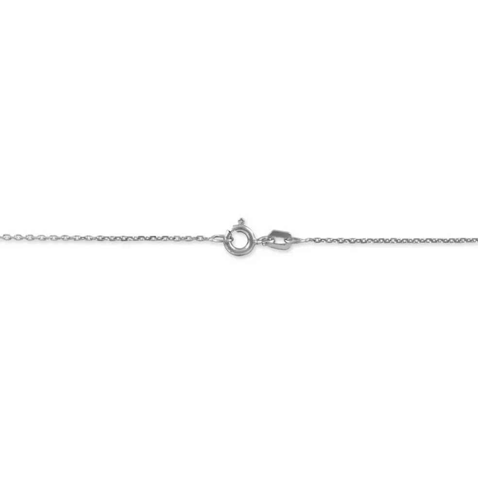 Chaîne Igoa Maille Forçat Diamantee Or Blanc