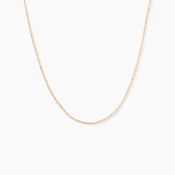 Chaîne Igoa Maille Forçat Diamantee Or Rose