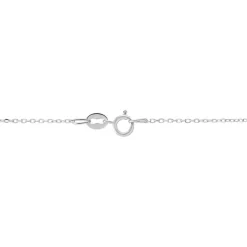 Chaîne Igoa Maille Forçat Diamantee Or Blanc