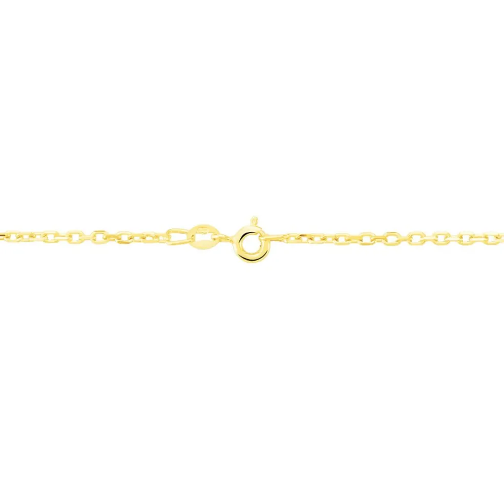 Chaîne Igoa Maille Forçat Diamantee Or Jaune
