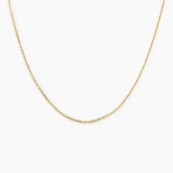 Chaîne Igoa Maille Forçat Diamantee Or Jaune