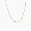 Chaîne Igoa Maille Forçat Diamantee Or Jaune