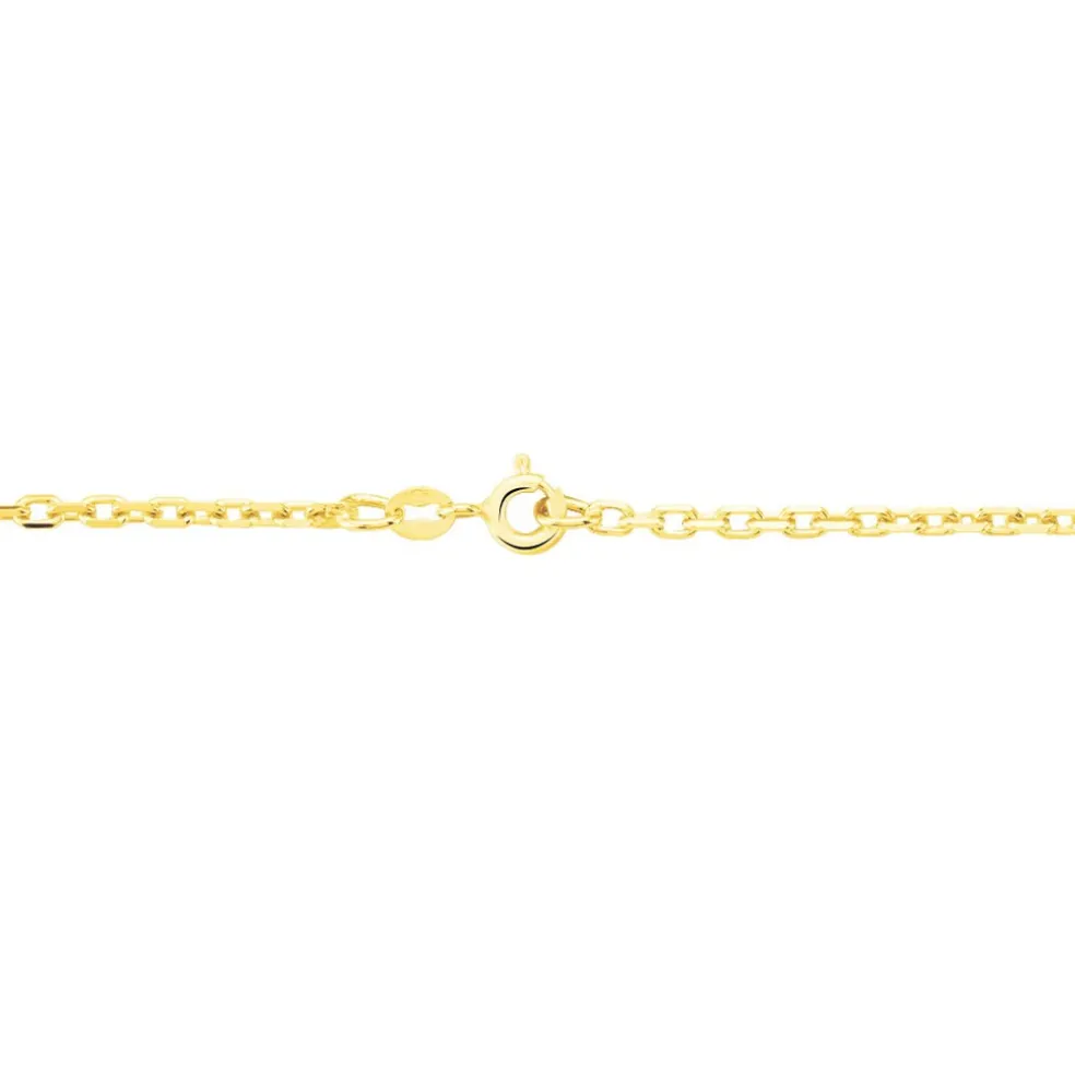 Chaîne Igoa Maille Forçat Diamantee Or Jaune
