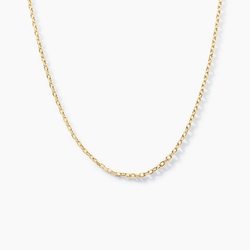 Chaîne Igoa Maille Forçat Diamantee Or Jaune