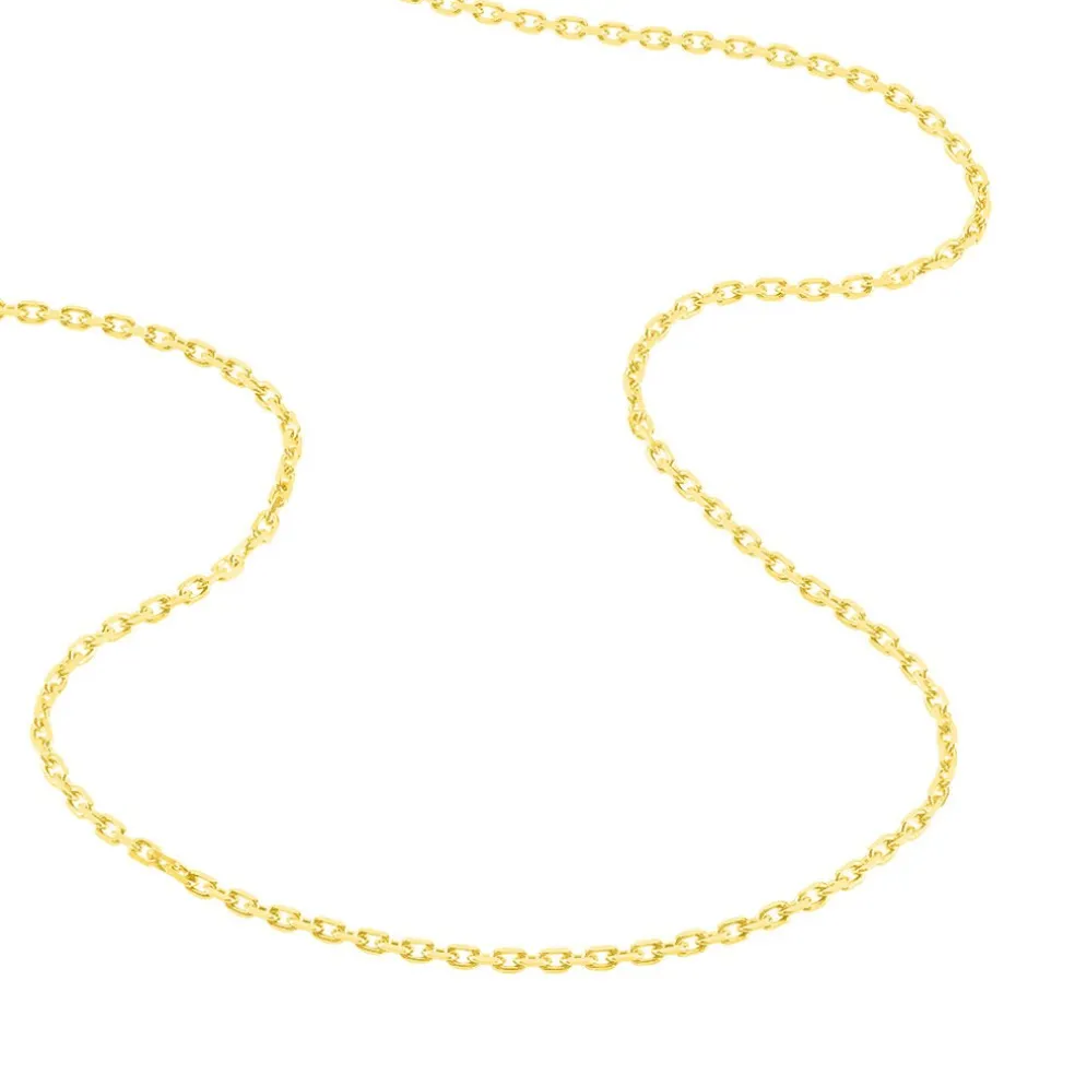 Chaîne Igoa Maille Forçat Diamantee Or Jaune