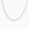 Chaîne Igoa Maille Forçat Diamantee Or Jaune