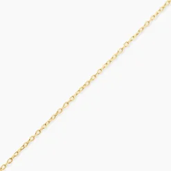 Chaîne Igoa Maille Forçat Diamantee Or Jaune
