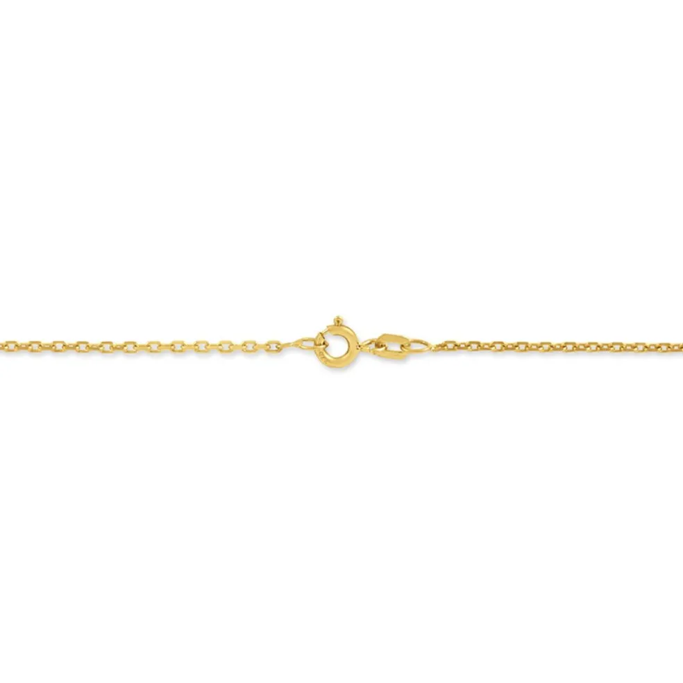 Chaîne Igoa Maille Forçat Diamantee Or Jaune
