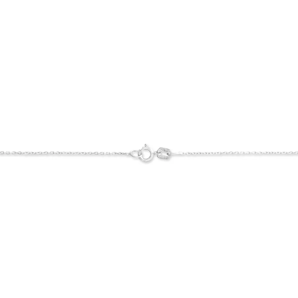 Chaîne Igoa Maille Forçat Diamantee Or Blanc
