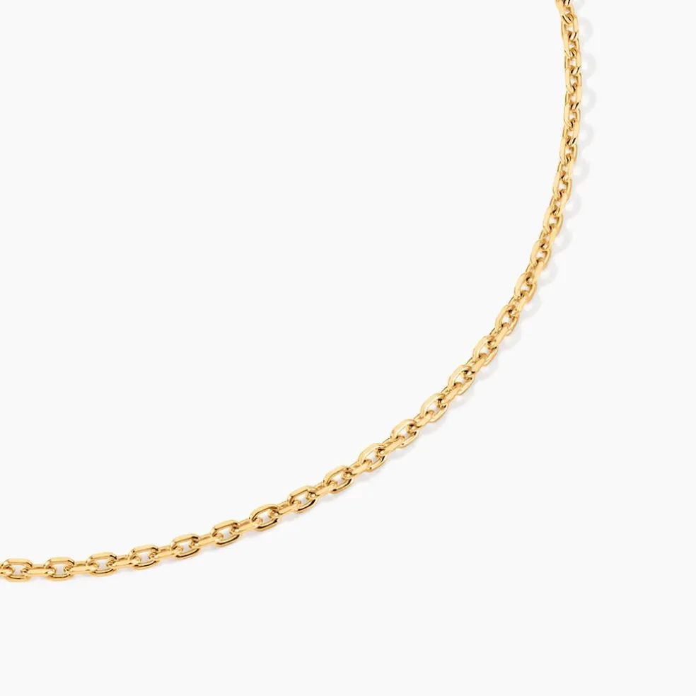 Chaîne Igoa Maille Forçat Diamantee Or Jaune