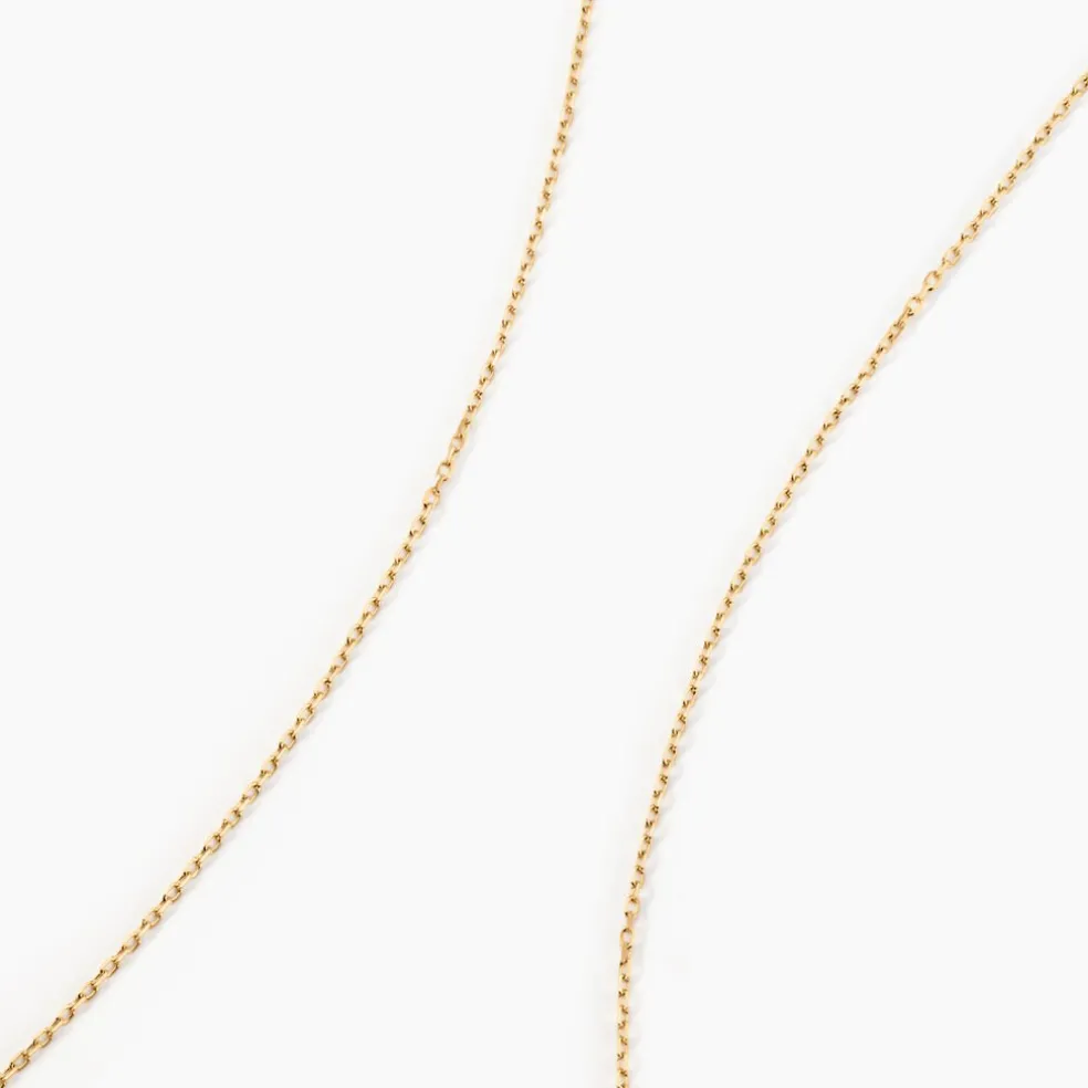 Chaîne Igoa Maille Forçat Diamantee Or Jaune