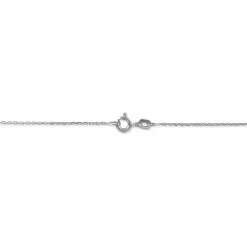 Chaîne Igoa Maille Forçat Diamantee Or Blanc