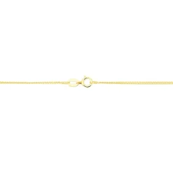Chaîne Ixia Maille Gourmette Diamantee Or Jaune