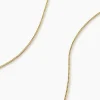 Chaîne Ixia Maille Gourmette Diamantee Or Jaune