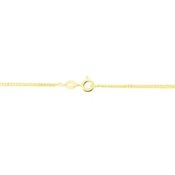 Chaîne Ixia Maille Gourmette Diamantee Or Jaune