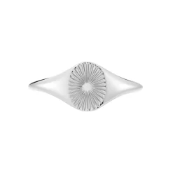 Chevalière Liao Argent Blanc
