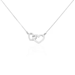 Collier Aalia Argent Blanc