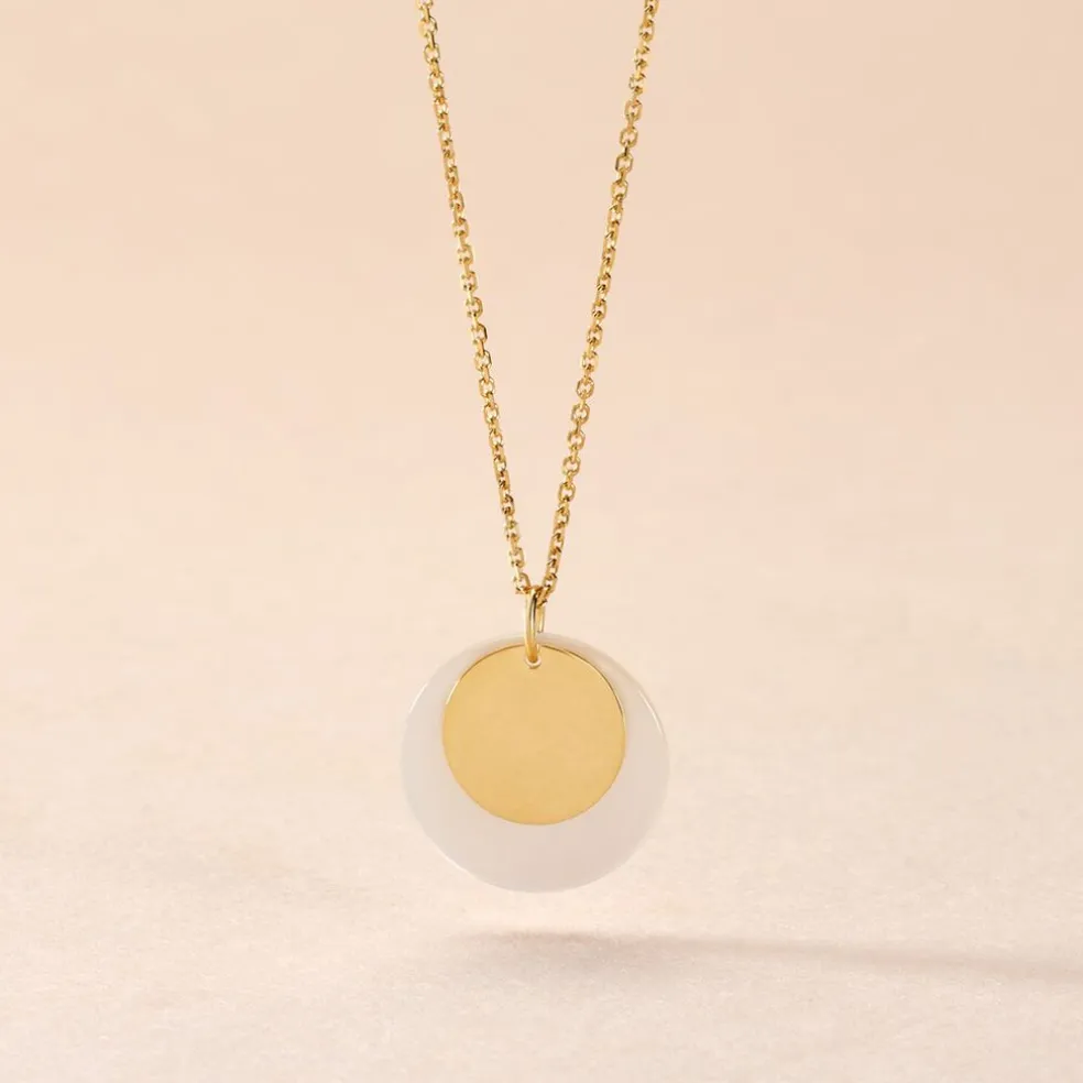 Collier Abani Or Jaune Nacre