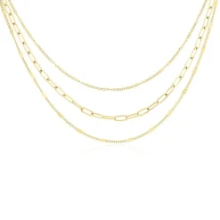Collier Abiel Acier Doré