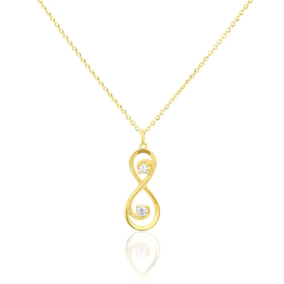 Collier Ademar Or Jaune Oxyde De Zirconium