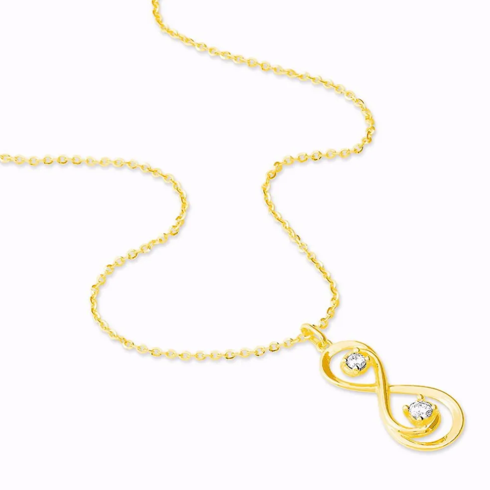 Collier Ademar Or Jaune Oxyde De Zirconium