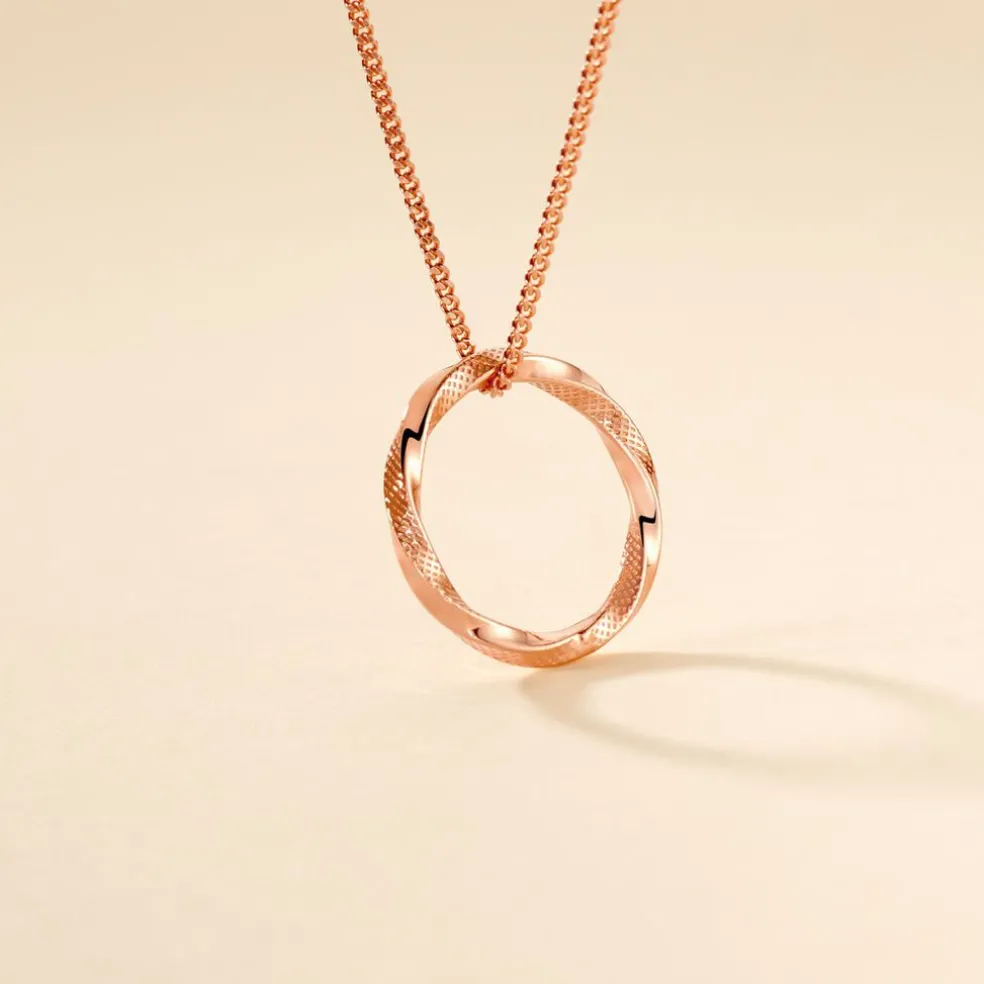 Collier Adnielle Argent Rose
