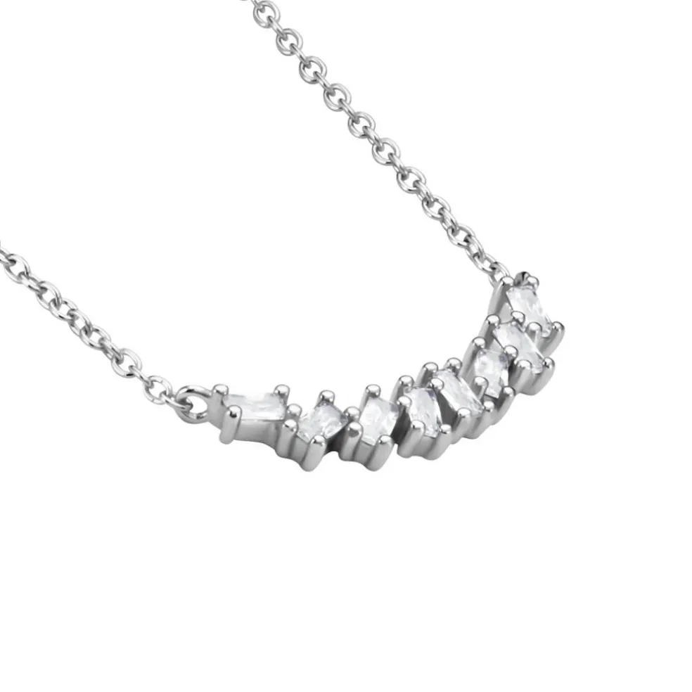 Collier Adonia Argent Blanc Oxyde De Zirconium