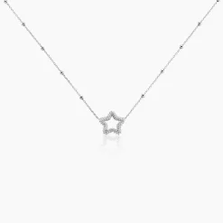 Collier Aella Argent Blanc