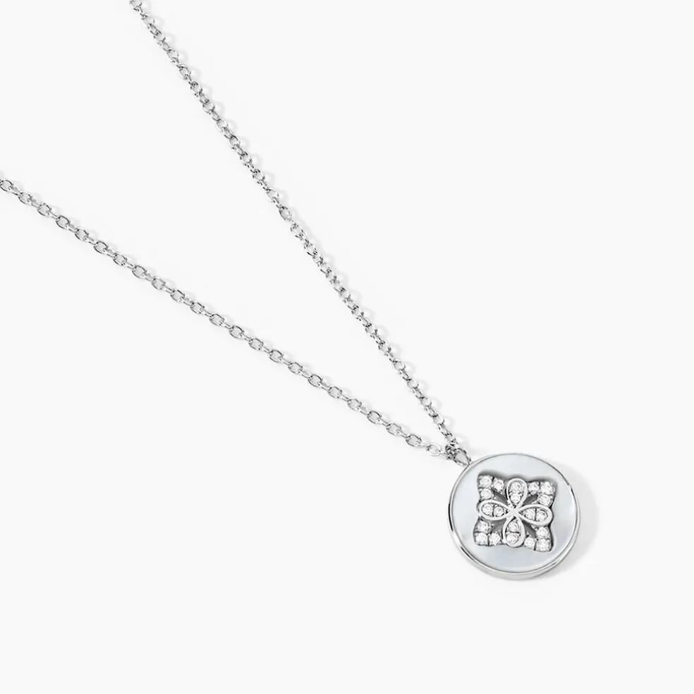Collier Alexine Argent Blanc Oxyde De Zirconium