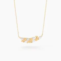 Collier Alexine Or Jaune Oxyde De Zirconium