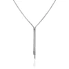Collier Aleyna Maille Popcorn Acier Blanc
