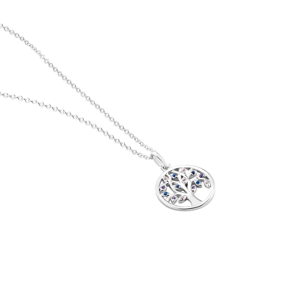 Collier Alive Argent Blanc Oxyde De Zirconium
