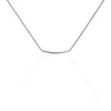 Collier Amadeo Maille Popcorn Acier Blanc