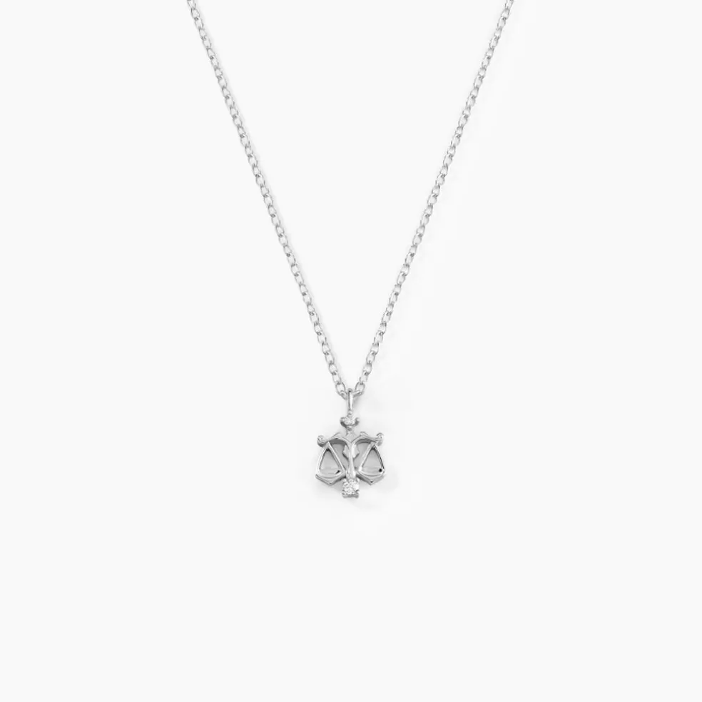 Collier Amalthee Argent Blanc Oxyde De Zirconium