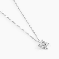 Collier Amalthee Argent Blanc Oxyde De Zirconium