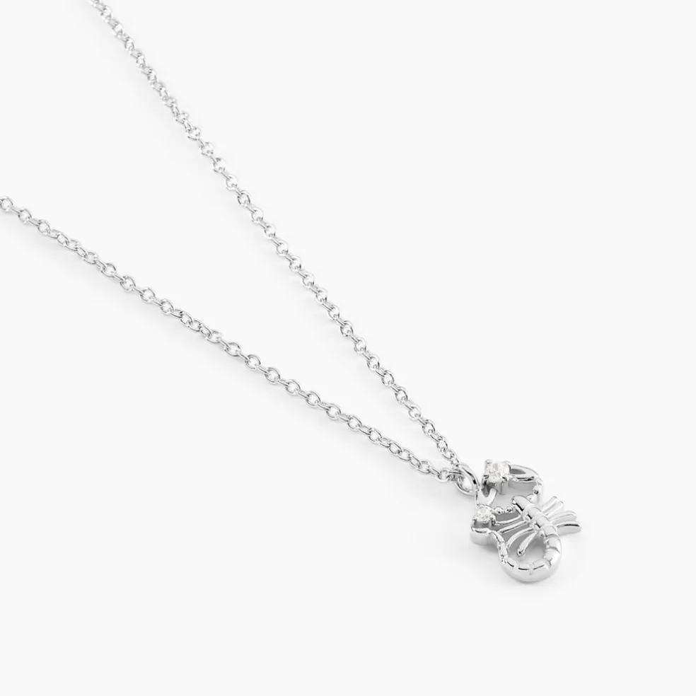 Collier Amalthee Argent Blanc Oxyde De Zirconium