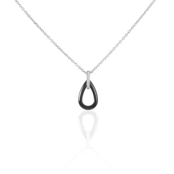 Collier Amaris Argent Blanc Céramique Et Oxyde De Zirconium