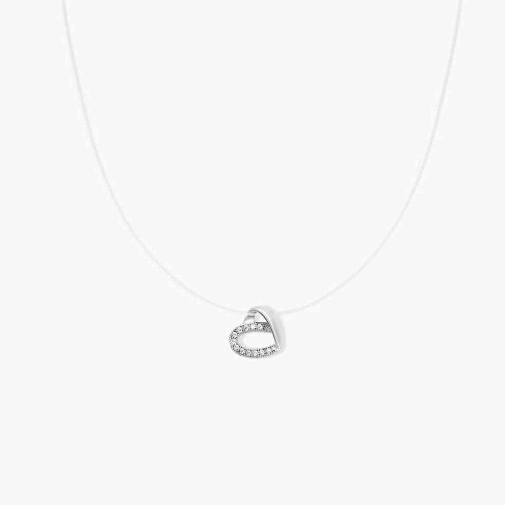 Collier Amiliana Argent Blanc Oxyde De Zirconium