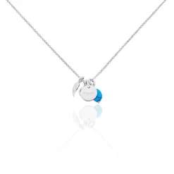 Collier Ammel Argent Blanc