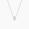 Collier Antho Argent Blanc