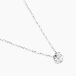 Collier Antho Argent Blanc